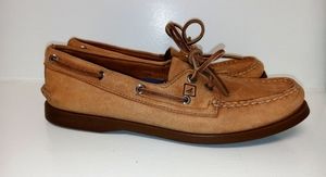 Sperry light brown leather boatshoe. Sz 8.5